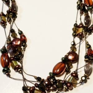 Fall Festive multi stranded necklace