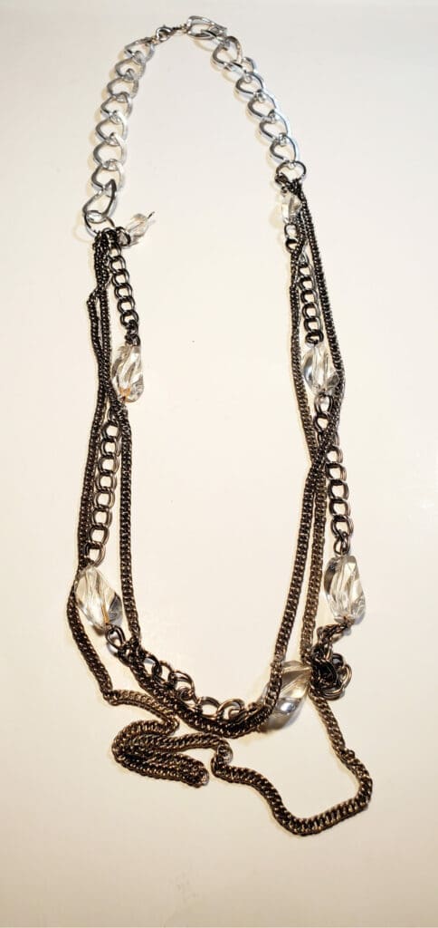 Long Multi Stranded Necklace With Beads